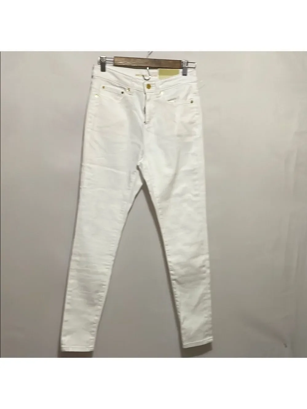 Michael Kors Selma Strength White Skinny Jeans Sz 6